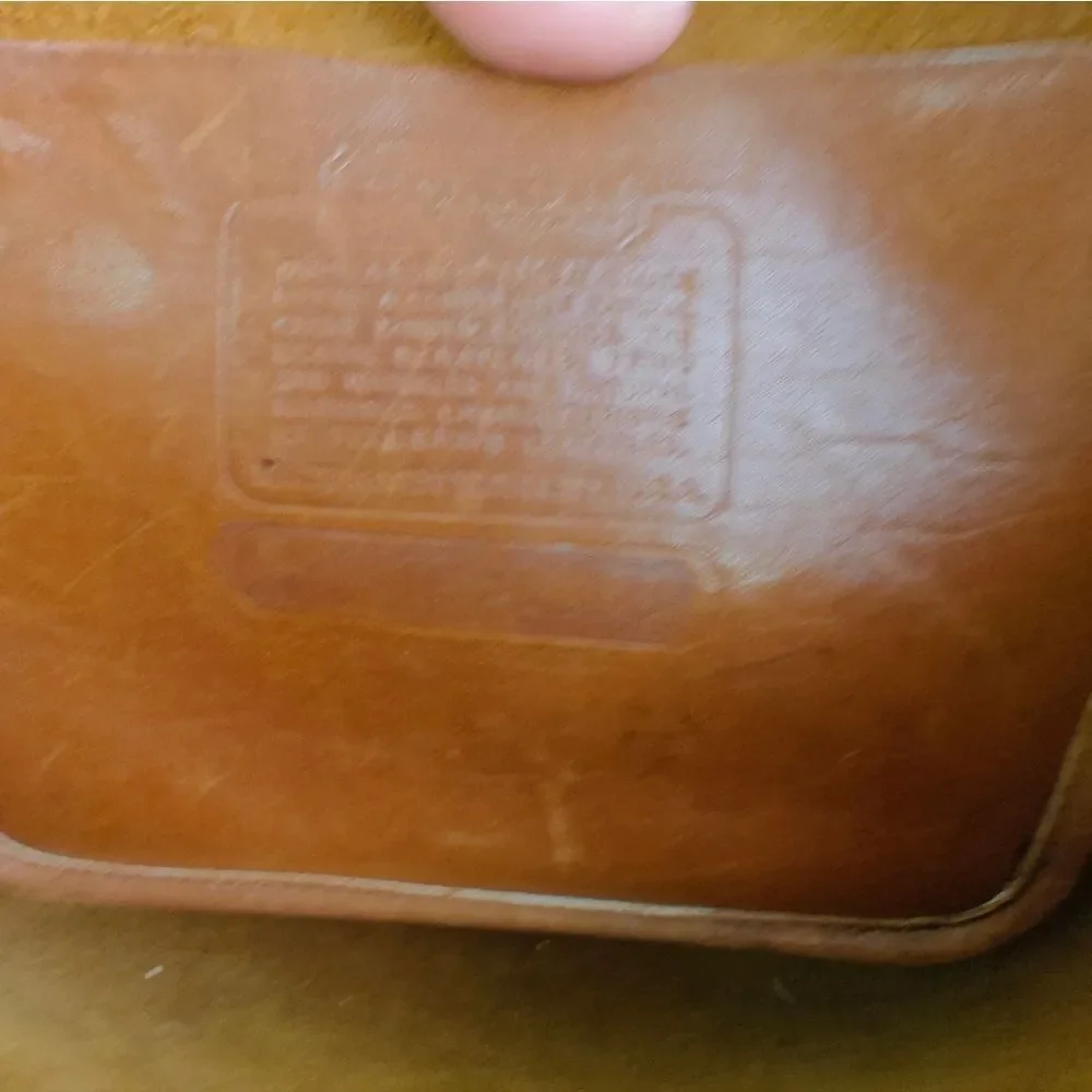 Coach Vitage Genuine Leather Tan Brown Leather Satchel Bag - Picture 7 of 8